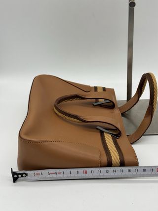 Borsa Gucci in pelle marrone e beige