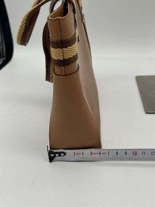 Borsa Gucci in pelle marrone e beige