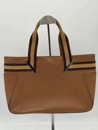 Borsa Gucci in pelle marrone e beige
