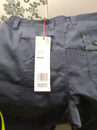 Pantalón de trabajo Wurth azul y amarillo