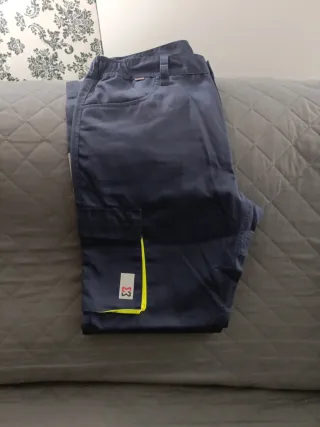 Pantalón de trabajo Wurth azul y amarillo