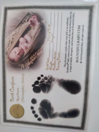 Muñeco Reborn Christopher Asleep