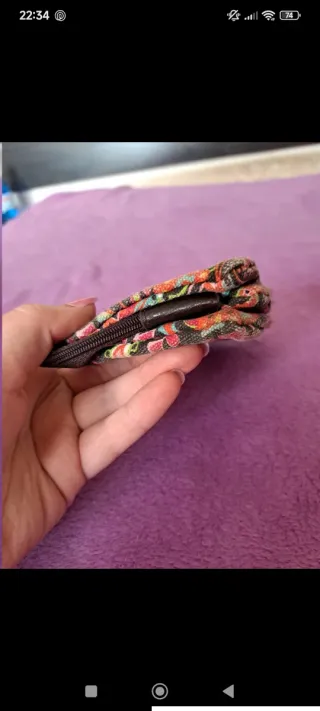 Cartera estampada multicolor