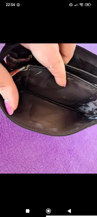 Cartera estampada multicolor