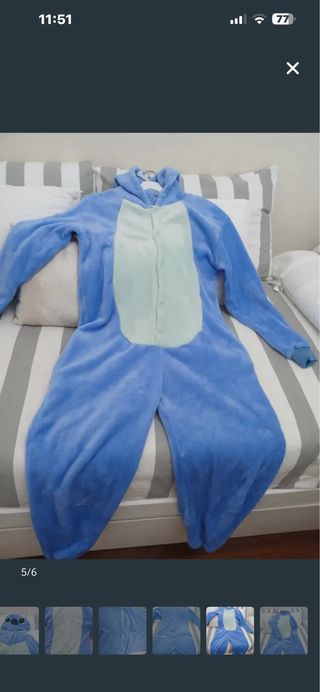 2 Pijamas Stich Talla Única iguales