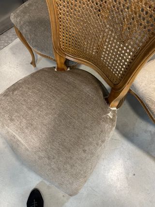 Conjunto 6 Sillas Clásicas Madera Caña