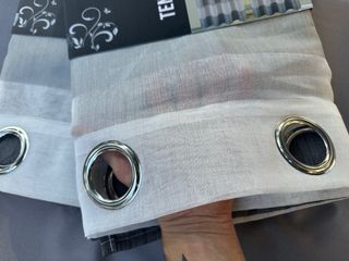 2 Tende Giu 135x275 Filtrante Rigato Nero/Bianco