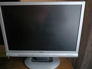 Pantalla Plana Ordenador Plata/Negro