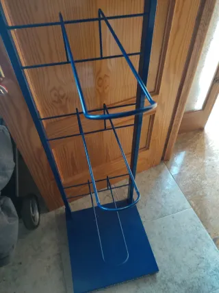 Expositor de hierro azul 150x35