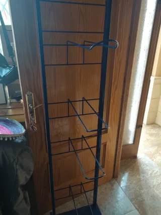 Expositor de hierro azul 150x35