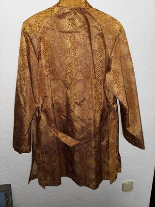 Trench Coat Time Collection Padrão Cobra