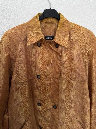 Trench Coat Time Collection Padrão Cobra