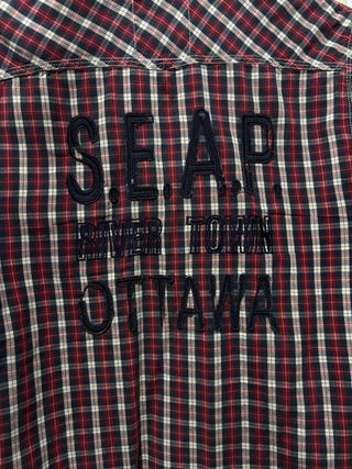 Camisa Seaport a cuadros - Roja/Azul marino/Blanco