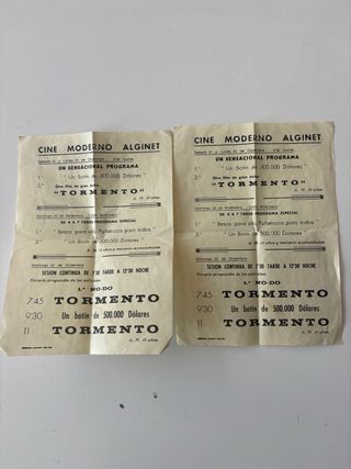 Publicidad Cine Moderno Alginet