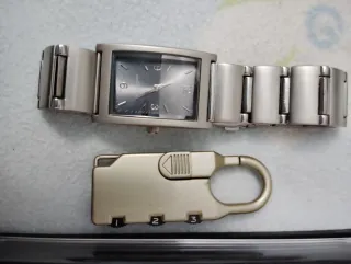 Reloj de pulsera plateado