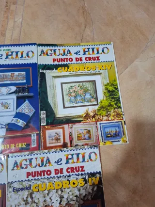 Revistas punto de cruz Aguja e hilo