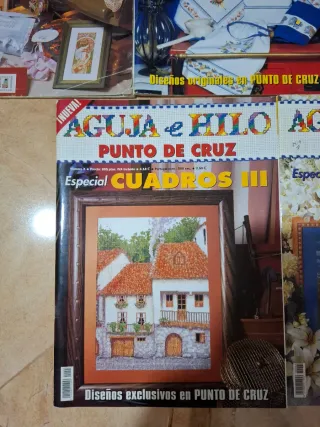 Revistas punto de cruz Aguja e hilo