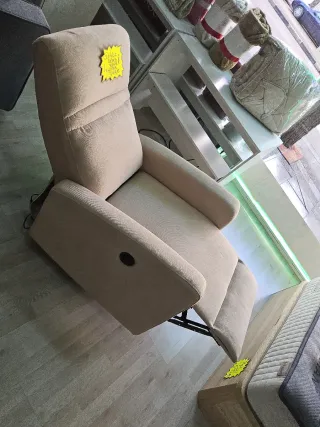 Sillón eléctrico beige