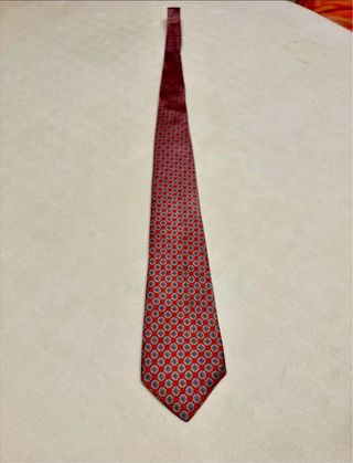 Corbata elegante Privata naranja y roja