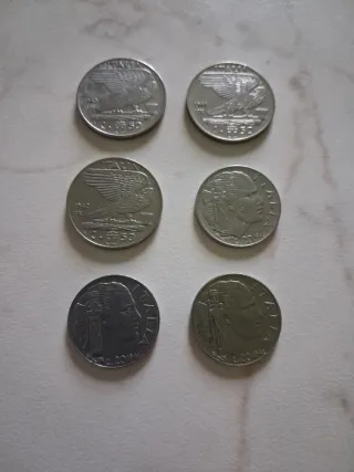 3 monete 20 cent + 3 monete 50 cent