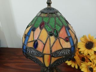 Lámpara Tiffany Libélulas Mesa Cristal