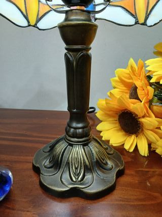 Lámpara Tiffany Libélulas Mesa Cristal