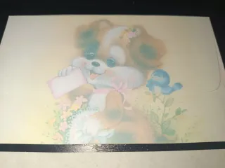 Carta Perfumada Yung Hsin perrita y pájaro