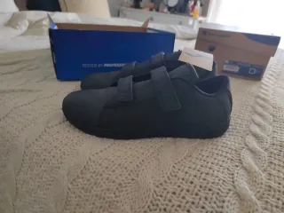 Zapatos Escolares Piel Negro Velcro Colegio. Coleg