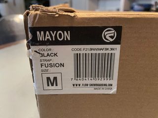 Attacchi Snowboard Flow Fusion Mayon M