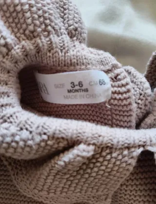 Conjunto Zara Mono y Capota Rosa