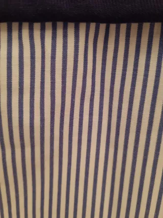 Sudadera azul efecto camisa