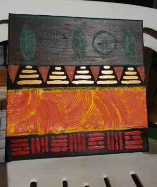 Quadro astratto etnico originale