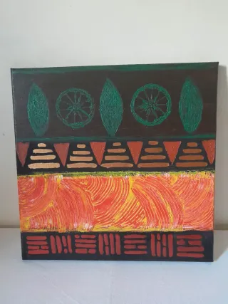 Quadro astratto etnico originale