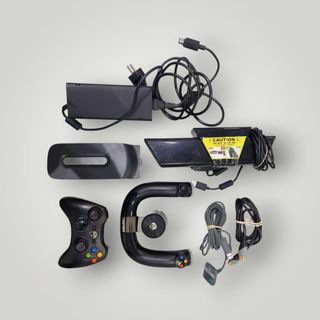 CONSOLA XBOX 360 S + MANDO + VOLANTE + KINECT + DISCO DURO 120 GB + CABLES