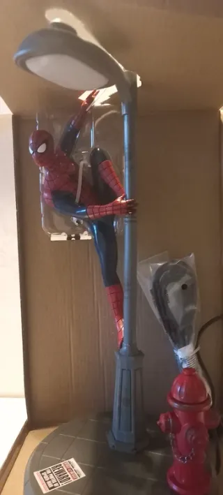 Lampada da scrivania Spiderman. Nuova.