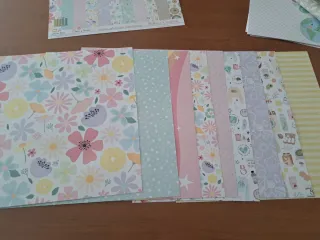 Colección de papeles de scrapbooking cuidarte