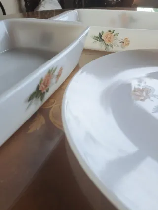 Arcopal Vintage Bandejas y Platos Florales