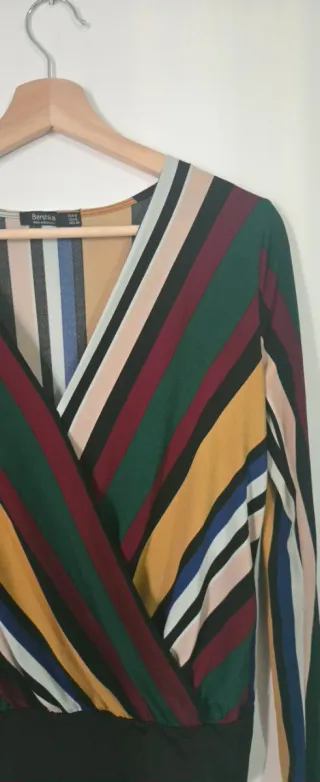 Body Bershka Talla S Rayas