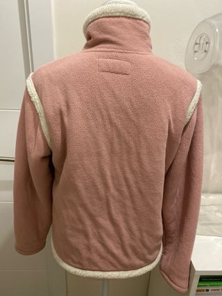 Chaqueta rosa con forro blanco Vintage”