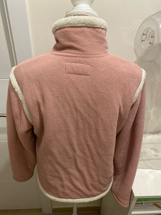 Chaqueta rosa con forro blanco Vintage”