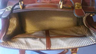 Bolsa de viaje de piel vintage