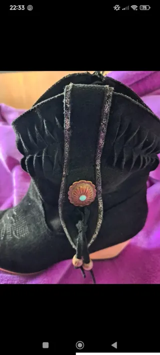 Botines negros de ante 39/40