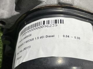 Caja cambios renault jr5113 modus 1.5 dci 96239