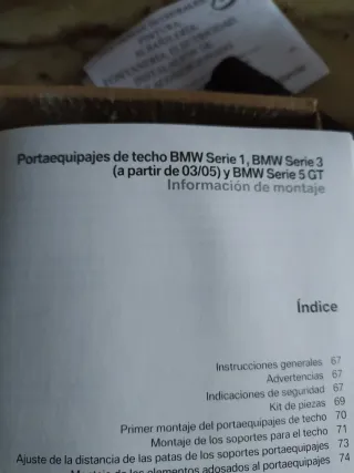 Barras portaequipajes BMW Serie 1