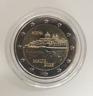 🇲🇹 Moneda 2€ Malta 2025 Mdina
