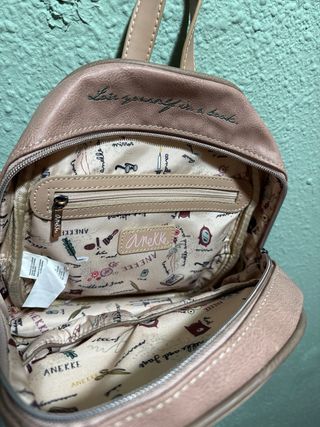 Mochila Anekke Beige y Rosa
