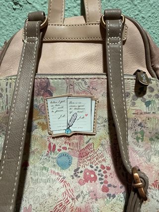 Mochila Anekke Beige y Rosa