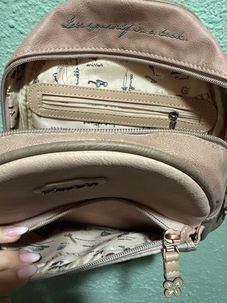 Mochila Anekke Beige y Rosa
