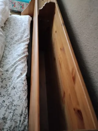 cama rustica Ikea Leksvik con almacenajeURGE VENTA