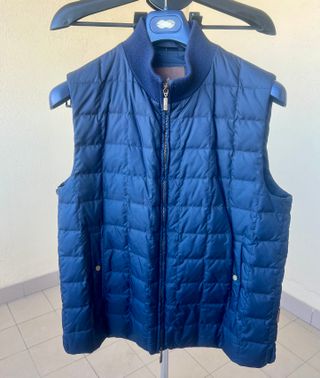 Moncler Piumino Smanicato Blu